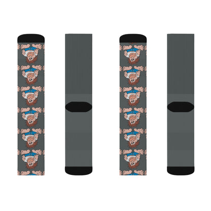 Marvin Sublimation Socks